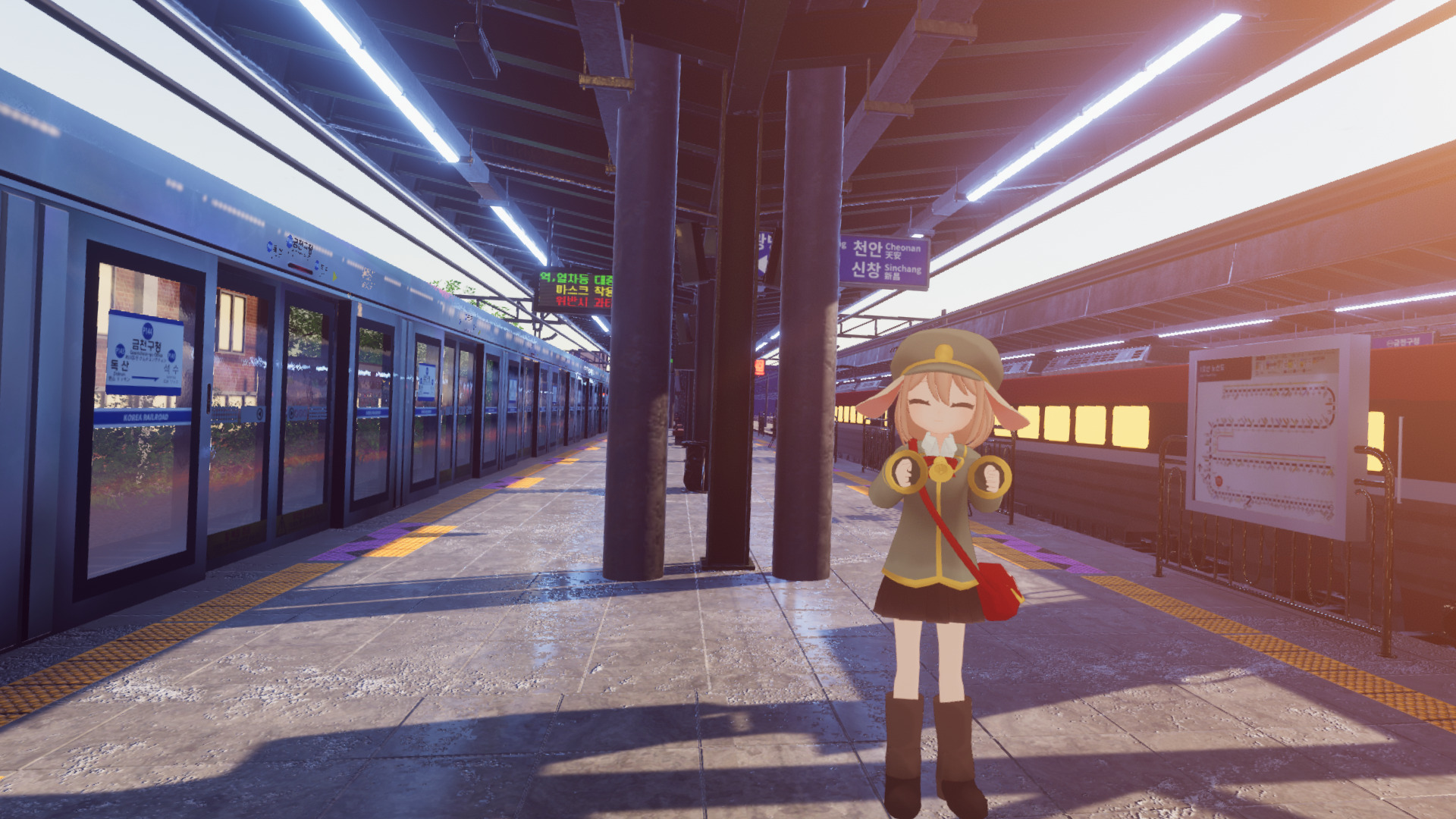 まるでホンモノの駅みたい Vrchatで遊びに行ける 衿川区庁駅 がエモい Panora