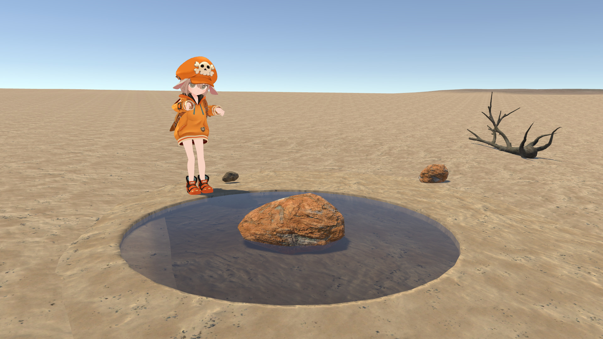 どんな動物がやってくるかな ナミブ砂漠の水飲み場がvrchatにもできたみたい Panora