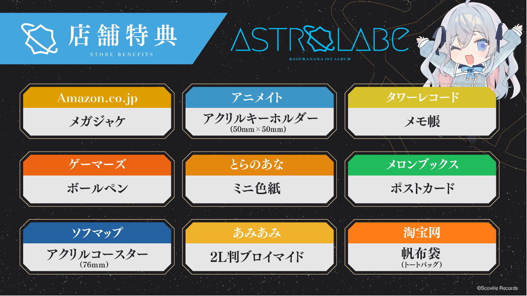 イラストレーター兼Vアーティスト・カグラナナの1stアルバム